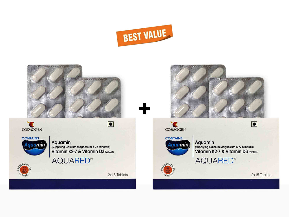 Aquared Aquamin, Vitamin K2-7 & Vitamin D3 Tablet