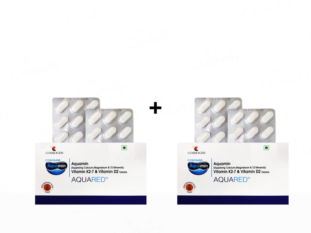 Aquared Aquamin, Vitamin K2-7 & Vitamin D2 Tablet