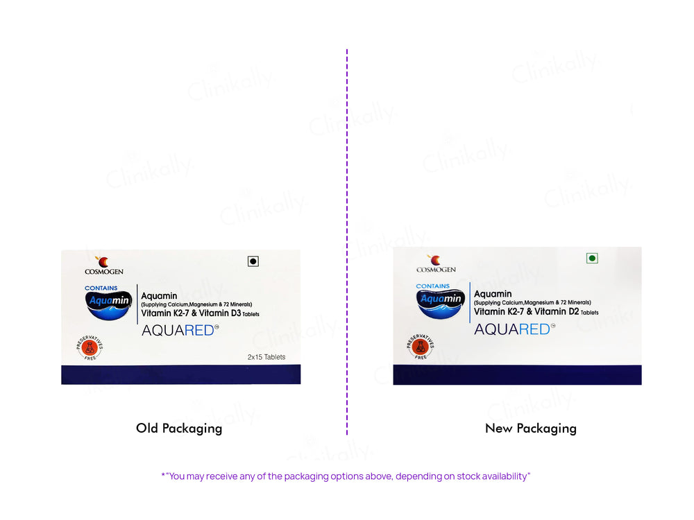 Aquared Aquamin, Vitamin K2-7 & Vitamin D2 Tablet