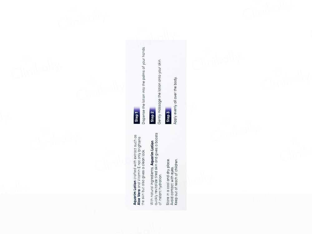 Aquarim Aloe Vera & Vitamin E Skin Nourishing Lotion