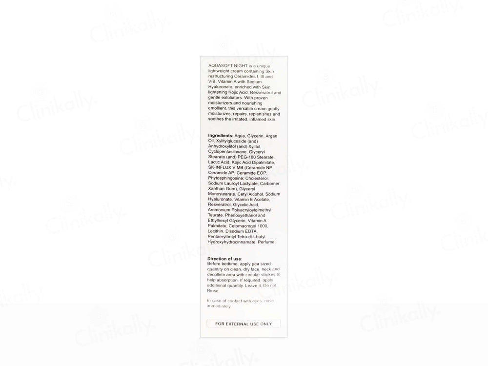 Aquasoft Night Advanced Repair & Rejuvenation Cream