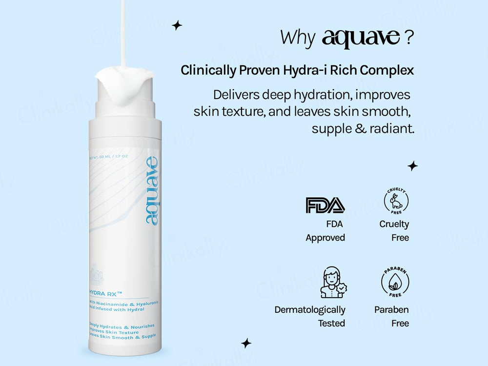 Aquave Hydra RX Face Gel Cream Moisturizer