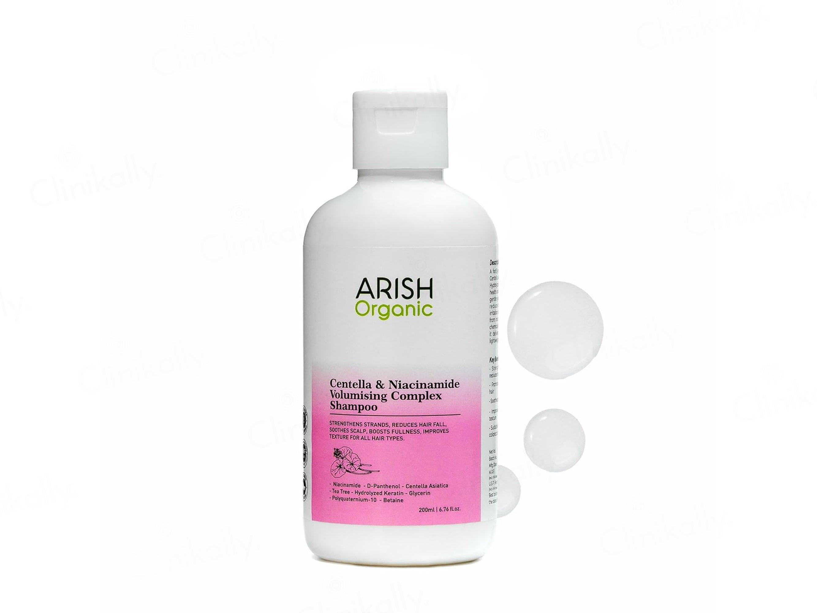 Arish Organic Centella & Niacinamide Volumising Complex Shampoo