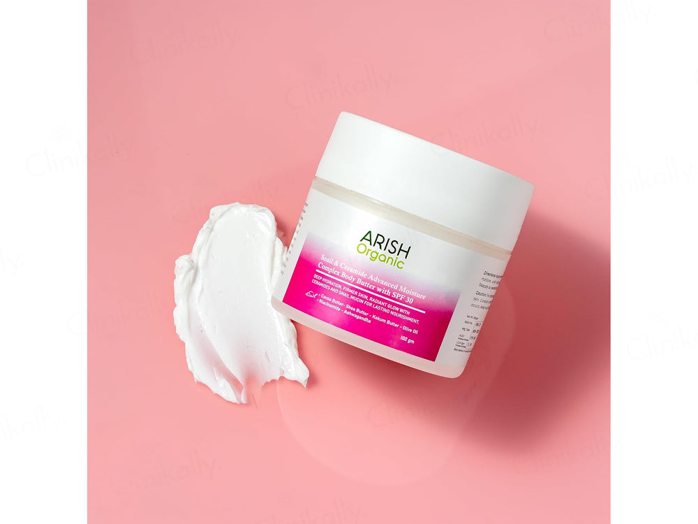 Arish Organic Snail & Ceramide Advanced Moisture Complex Body Butter With SPF 30