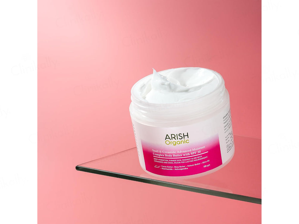 Arish Organic Snail & Ceramide Advanced Moisture Complex Body Butter With SPF 30