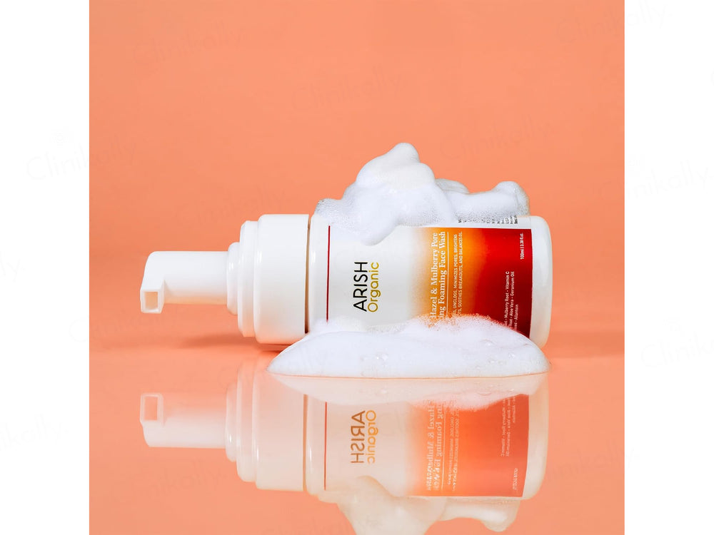 Arish Organic Witch Hazel & Mulberry Pore Clarifying Foaming Face Wash