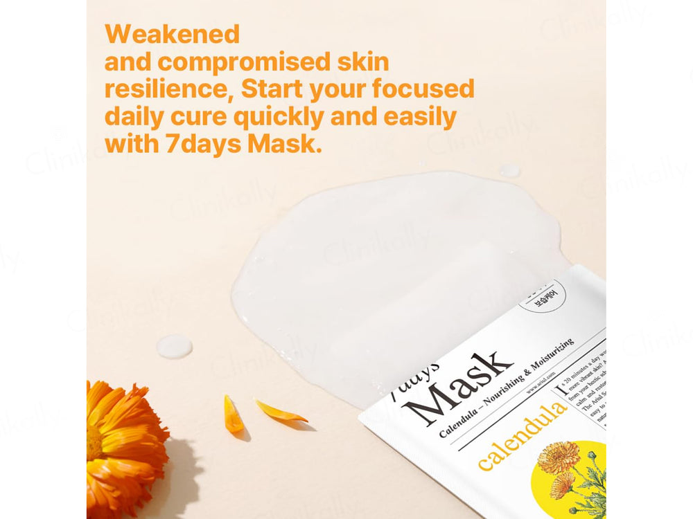 Ariul 7days Mask Calendula Nourishing & Moisturizing P