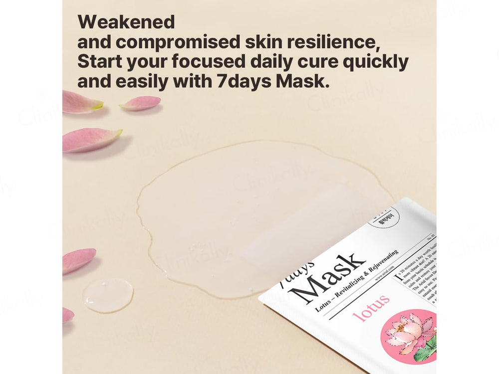 Ariul 7days Mask Lotus Revitalizing & Rejuvenating N