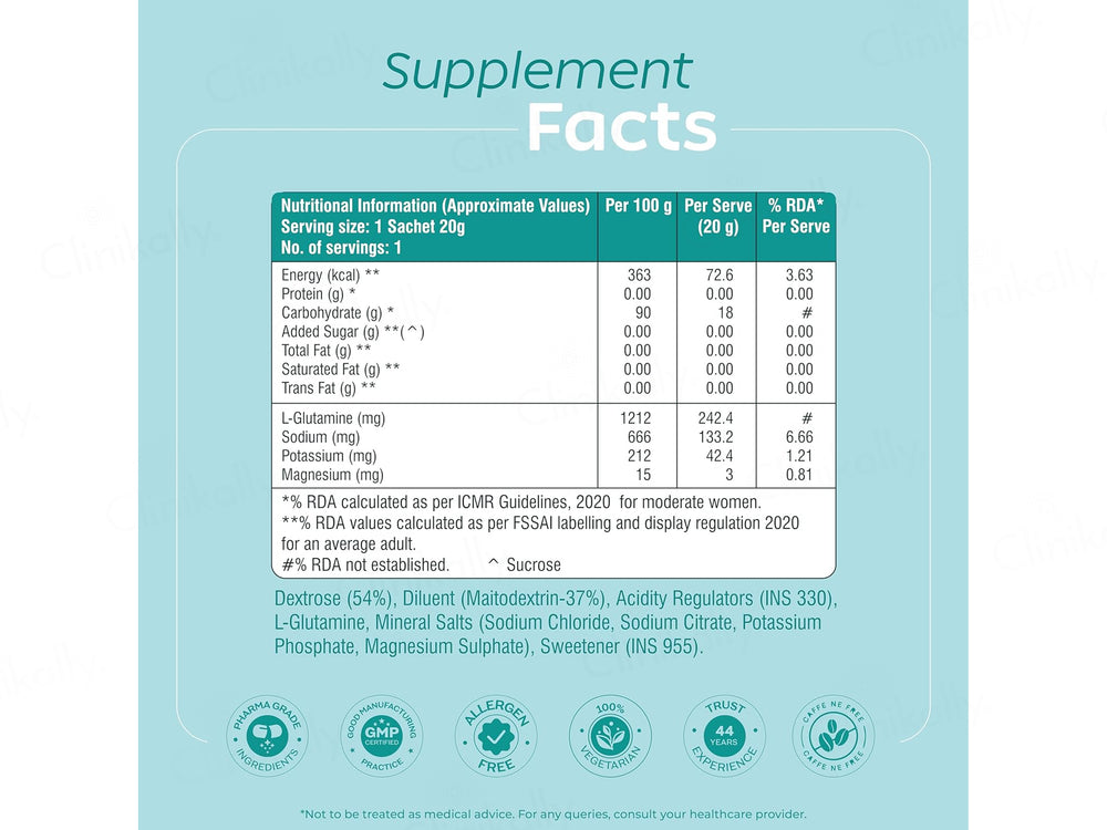 Arth Electrolyte Hydration Health Supplement Powder - Lemon Iced Tea Flavour