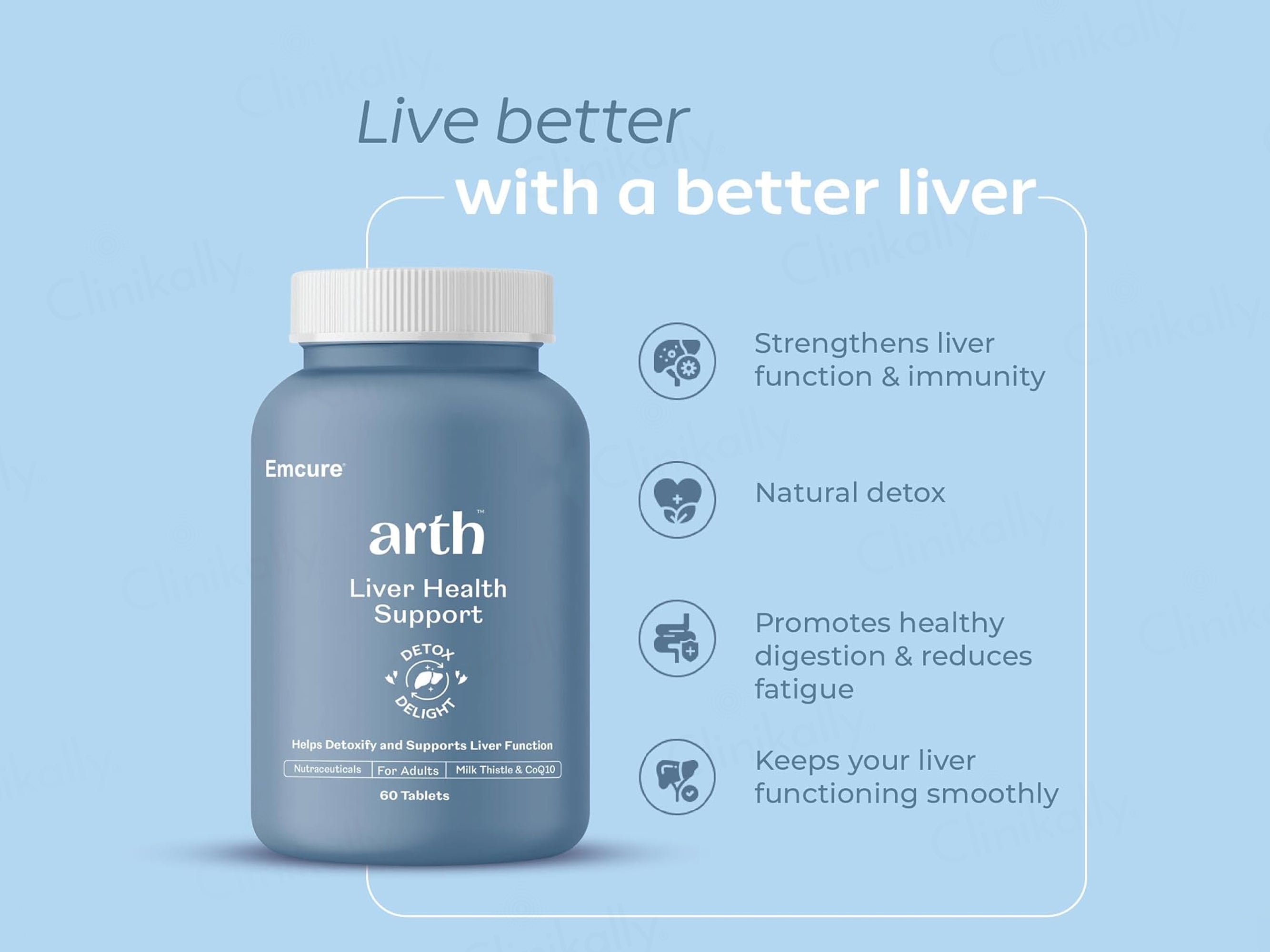 Arth Liver Health Support Supplement Tablet For Women