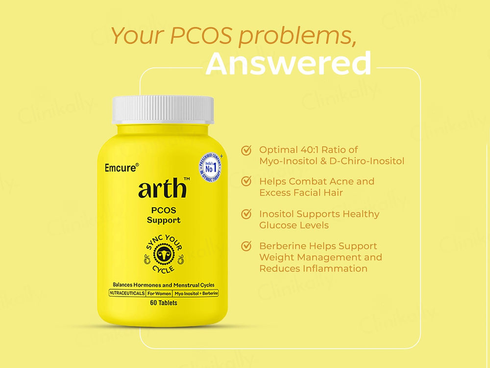 Arth PCOS Support Nutraceutical Tablet For Women