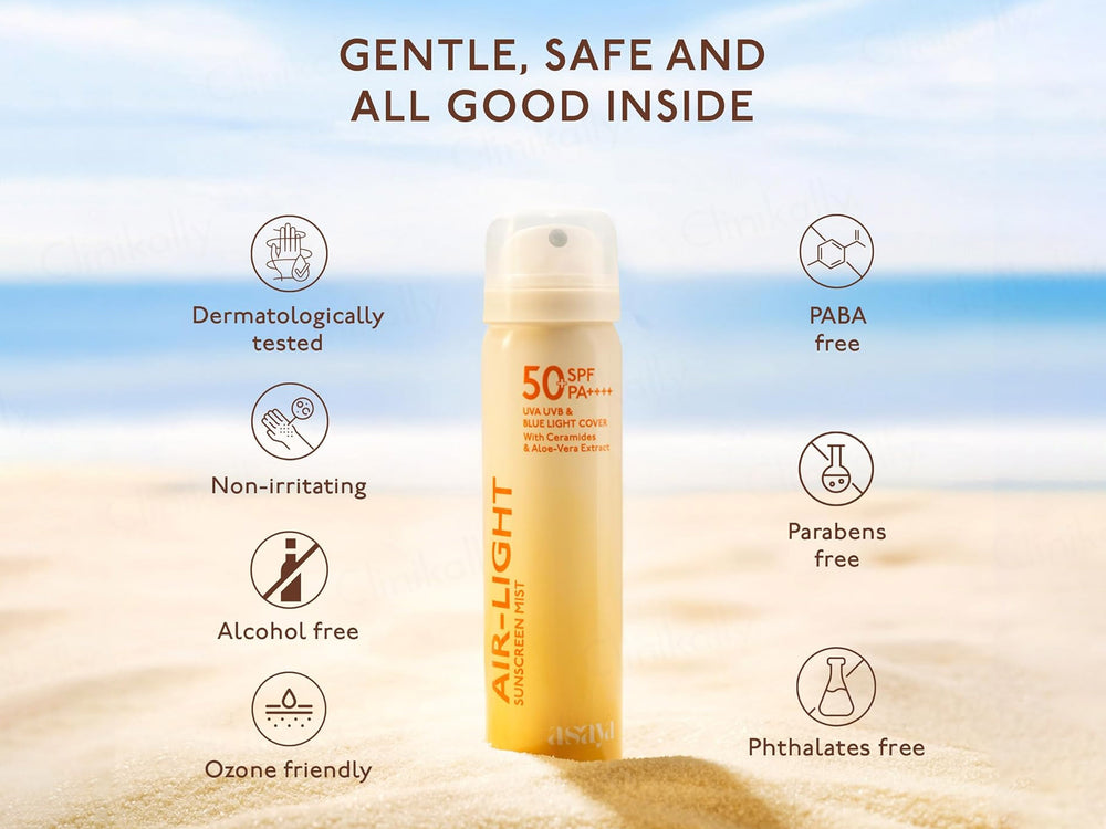 Asaya Air-Light Sunscreen Mist Spray SPF 50+ PA++++