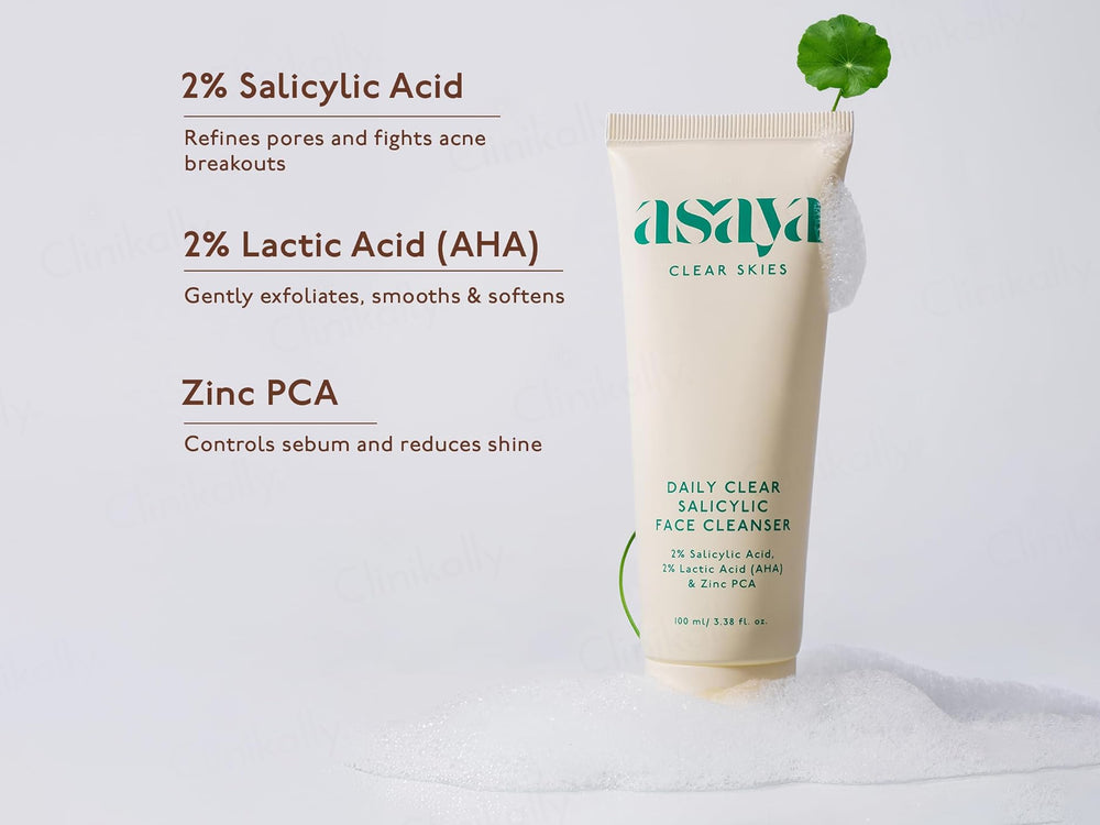 Asaya Daily Clear 2% Salicylic Acid Face Cleanser