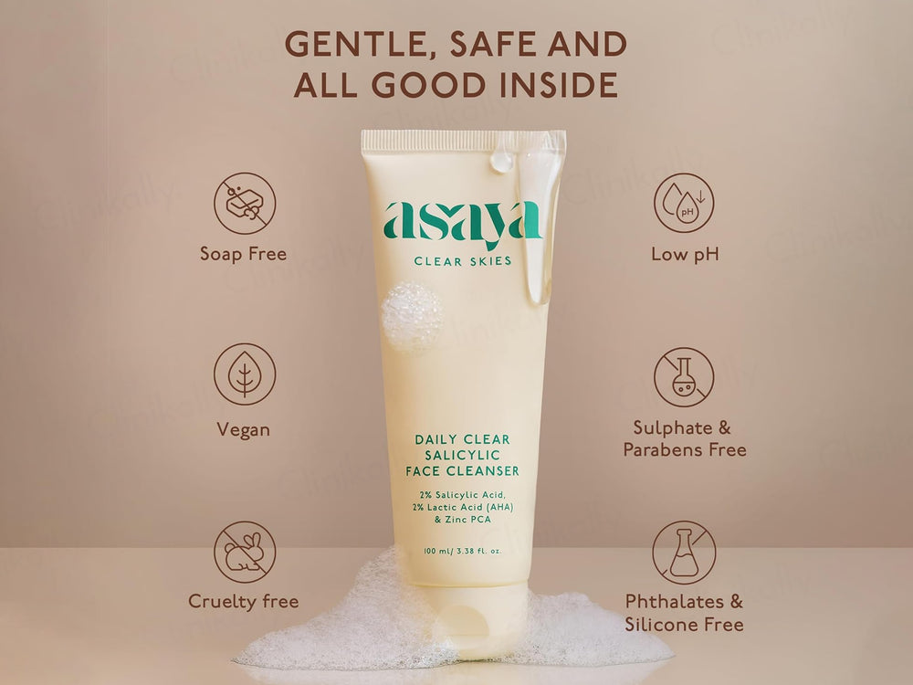 Asaya Daily Clear 2% Salicylic Acid Face Cleanser