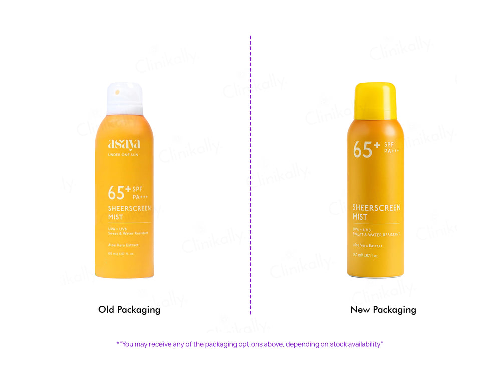 Asaya Under One Sun Sheerscreen Mist Sunscreen SPF 65+ PA+++