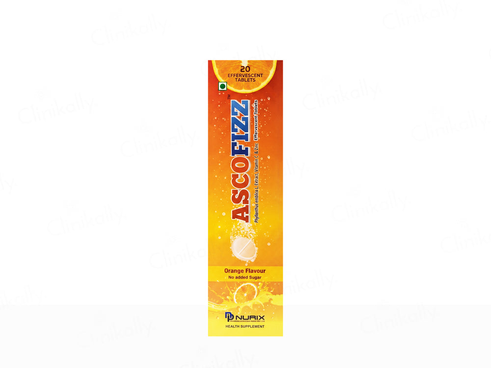 Ascofizz Effervescent Tablet - Orange Flavour