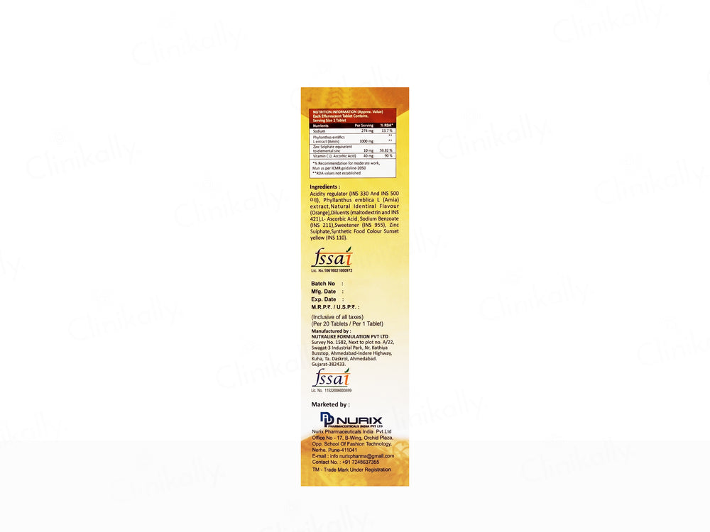 Ascofizz Effervescent Tablet - Orange Flavour