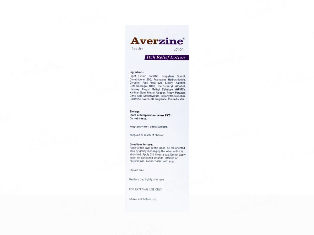 Averzine Itch Relief Lotion