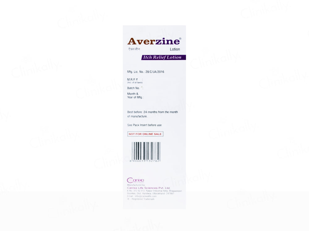 Averzine Itch Relief Lotion