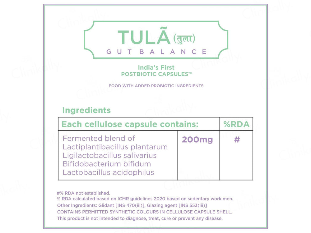 Ayurnamaha Tula Gut Balance Health Supplement Capsule