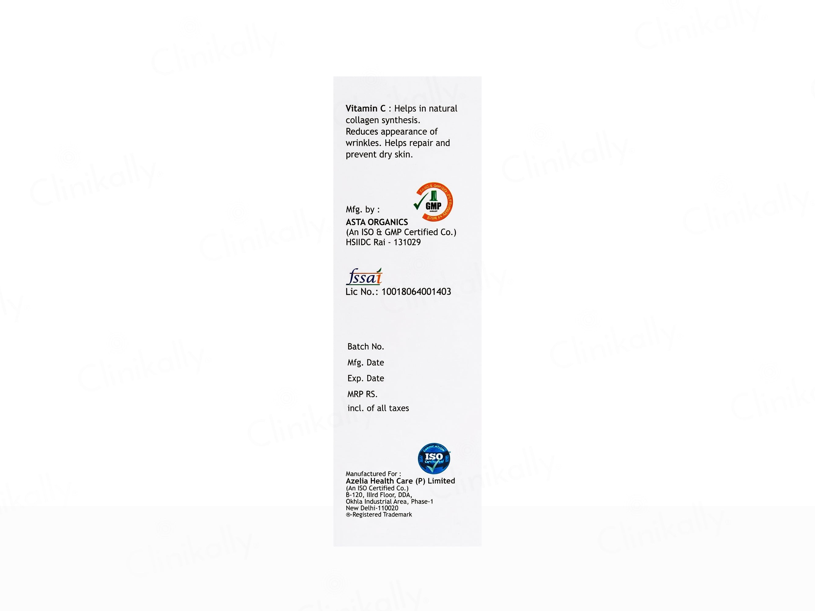 Azelia I-Vit C MD Mouth Dissolving Tablet