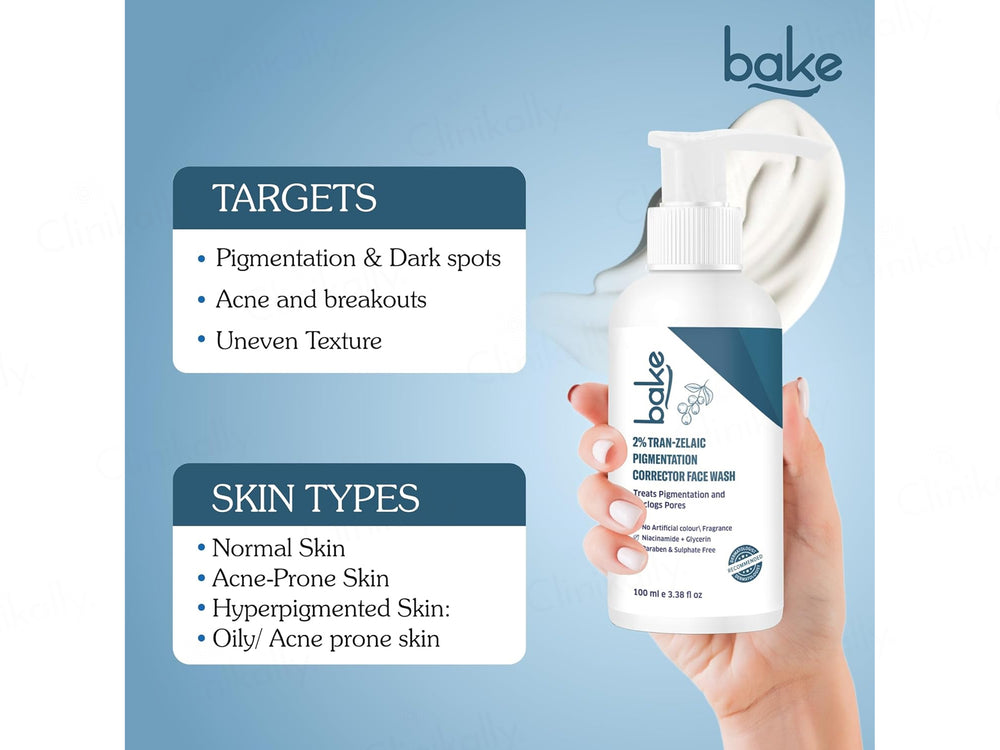 BAKE 2% Trans-Zelaic Pigmentation Corrector Face Wash