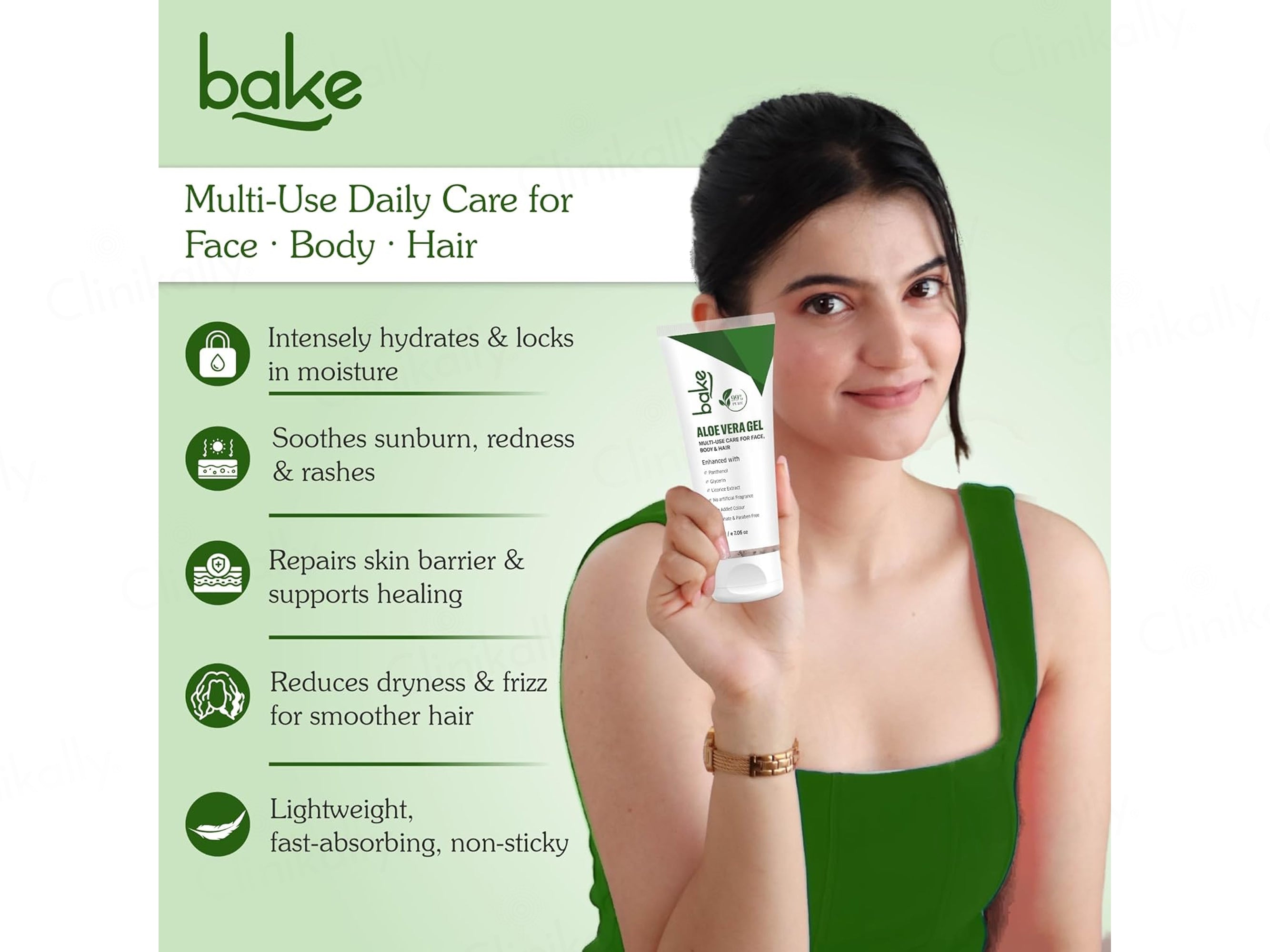 BAKE 99% Pure Multi-Use Aloe Vera Gel