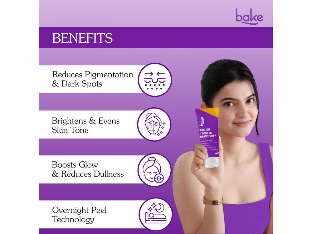 BAKE Kojic Acid + Turmeric Nightpeel Rx Face Mask