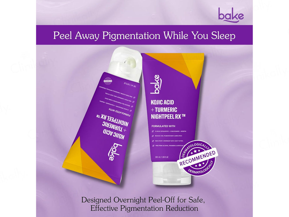 BAKE Kojic Acid + Turmeric Nightpeel Rx Face Mask