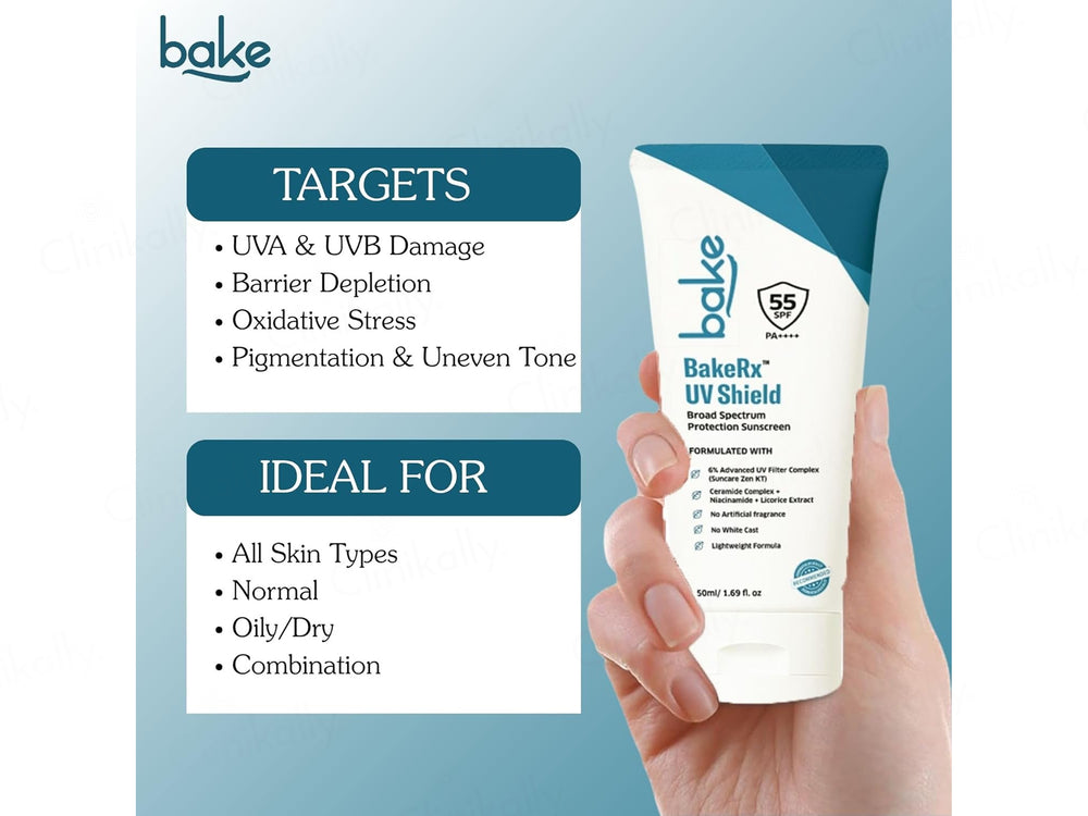 BAKE Rx UV Shield Sunscreen SPF 55 PA+++