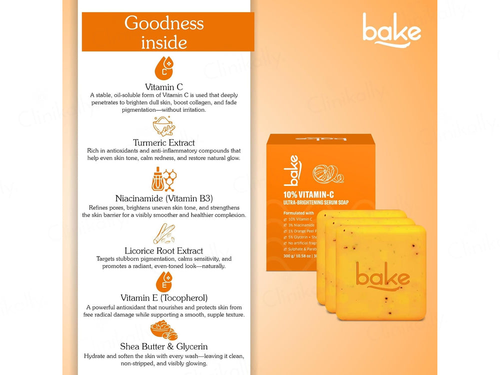 Bake 10% Vitamin-C Ultra Brightening Serum Soap