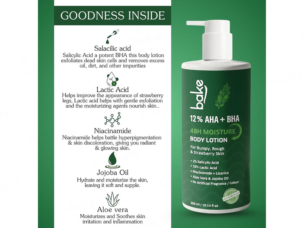 Bake 12% AHA + BHA Body Lotion