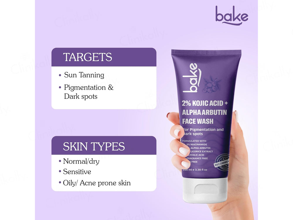 Bake 2% Kojic Acid + Alpha Arbutin Facewash