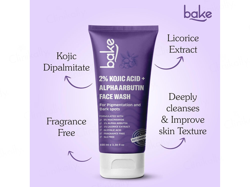 Bake 2% Kojic Acid + Alpha Arbutin Facewash