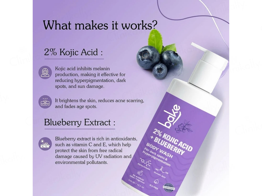 Bake 2% Kojic Acid + Blueberry Body Wash