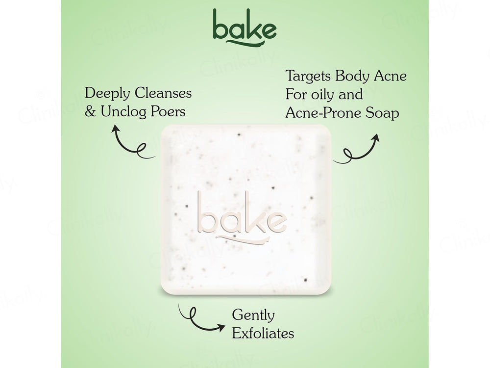 Bake 2% Salicylic Acid + Benzoyl Peroxide Body Acne Clearing Soap (Pack Of 2)