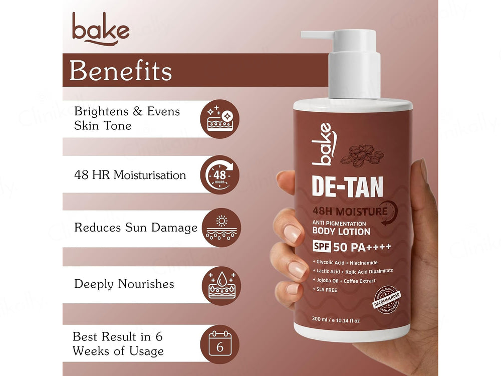 Bake De-Tan Anti Pigmentation Body Lotion SPF 50 PA++++