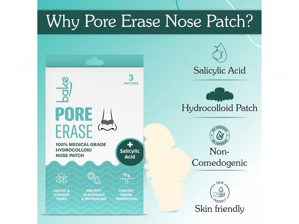 Bake Salicylic Acid Pore Erase Hydrocolloid Nose Patch