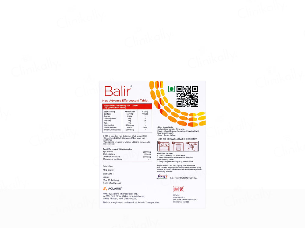 Balir Advance Effervescent Tablet