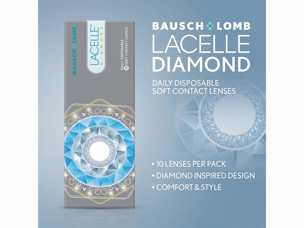 Bausch & Lomb Lacelle Diamond Daily Disposable Colored Contact Lens - D-Pink