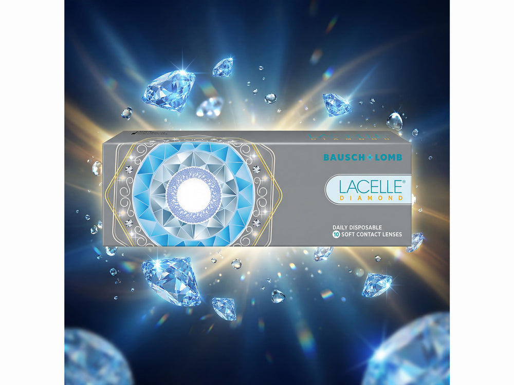 Bausch & Lomb Lacelle Diamond Daily Disposable Colored Contact Lens - D-Pink