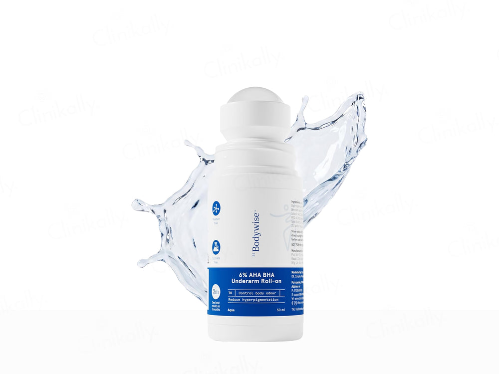 Be Bodywise 6% AHA BHA Underarm Roll-On (Aqua)