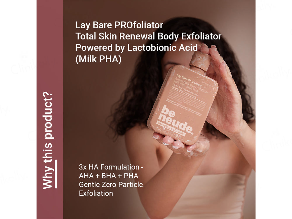 Be Neude Lay Bare Profoliator Gentle Daily Body Exfoliator Scrub