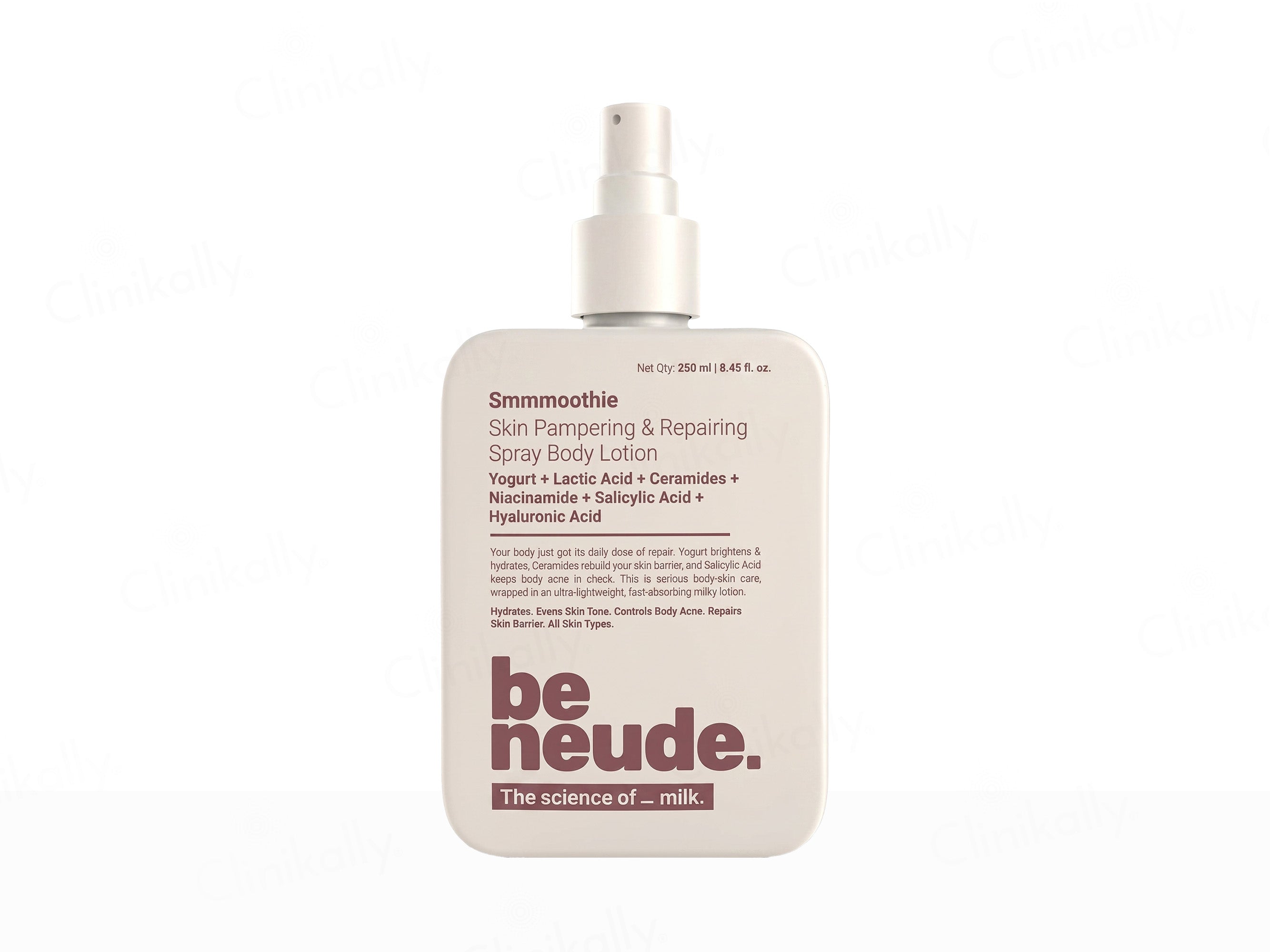Be Neude Smmmoothie Ultimate Skin Pampering & Repairing Spray Body Lotion