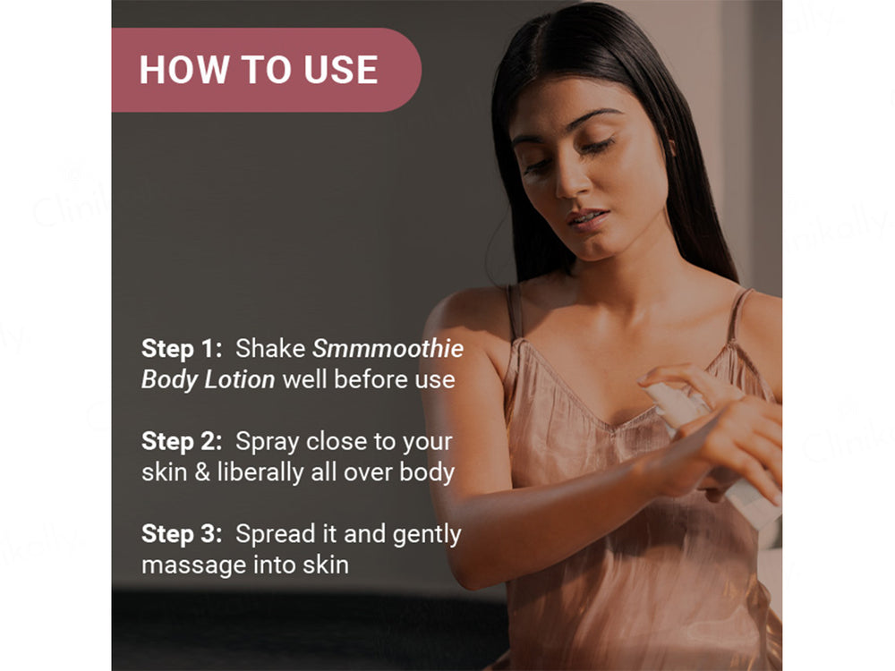 Be Neude Smmmoothie Ultimate Skin Pampering & Repairing Spray Body Lotion