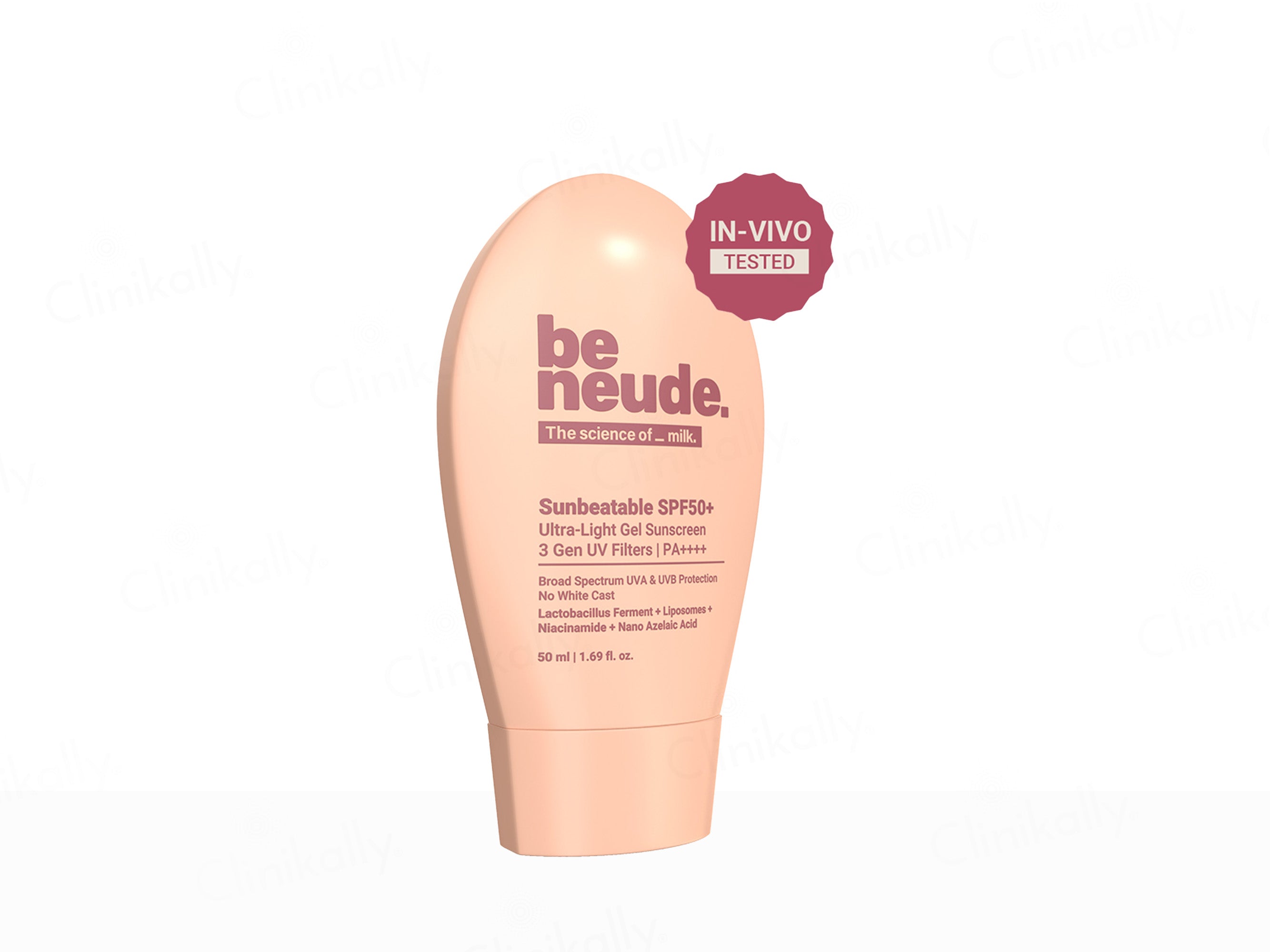 Be Neude Sunbeatable Moisturising Lightweight Gel-Creme Sunscreen SPF 50 PA+++
