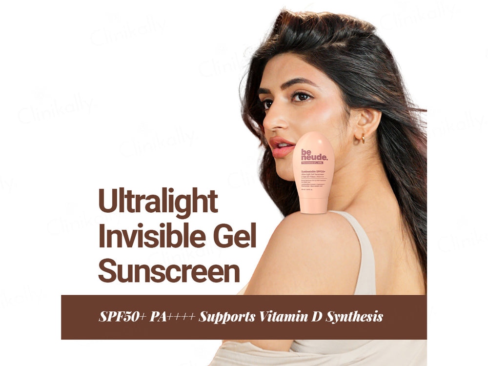 Be Neude Sunbeatable Moisturising Lightweight Gel-Creme Sunscreen SPF 50 PA+++
