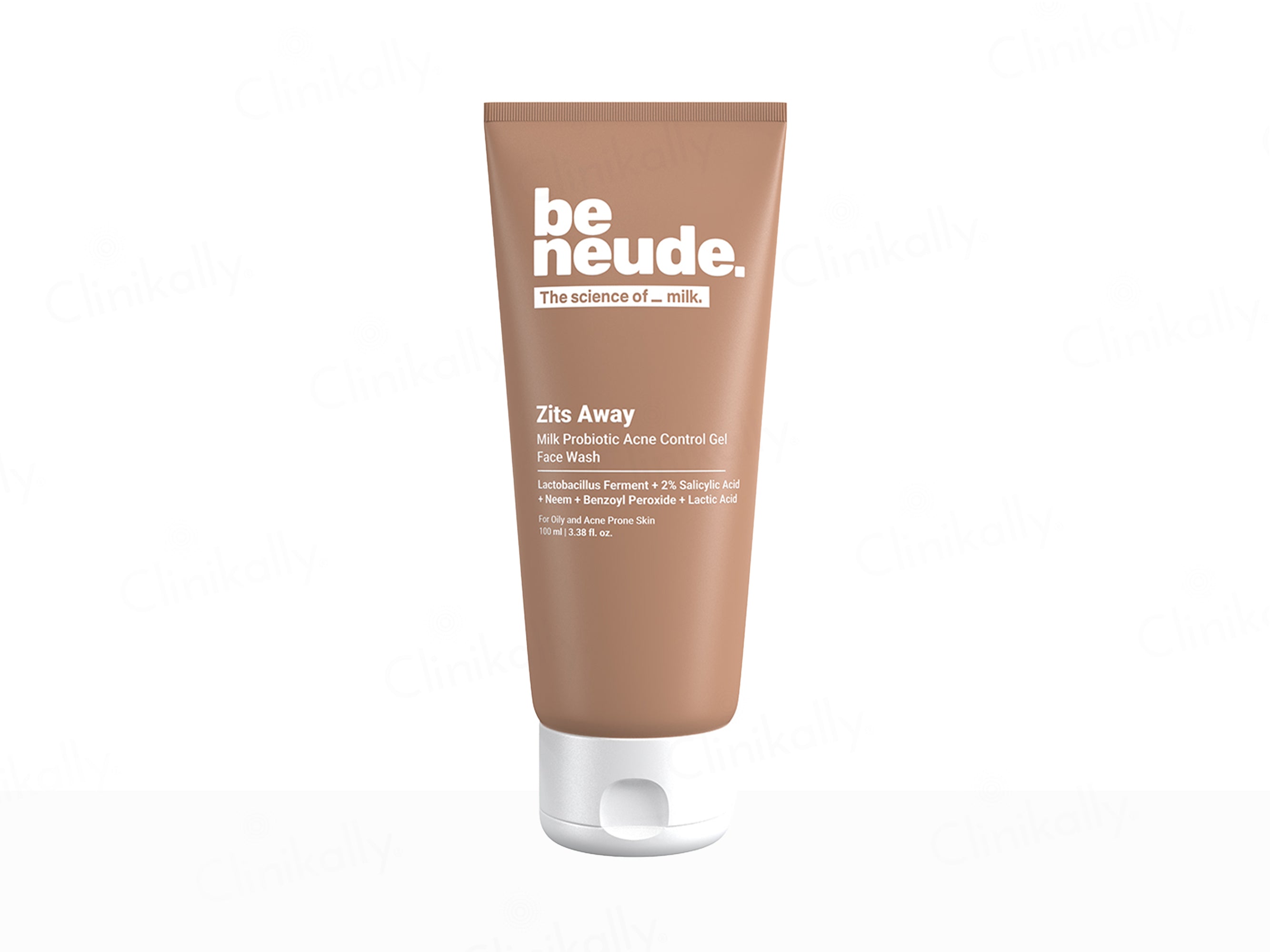 Be Neude Zits Away Milk Probiotic Acne Control Gel Face Wash