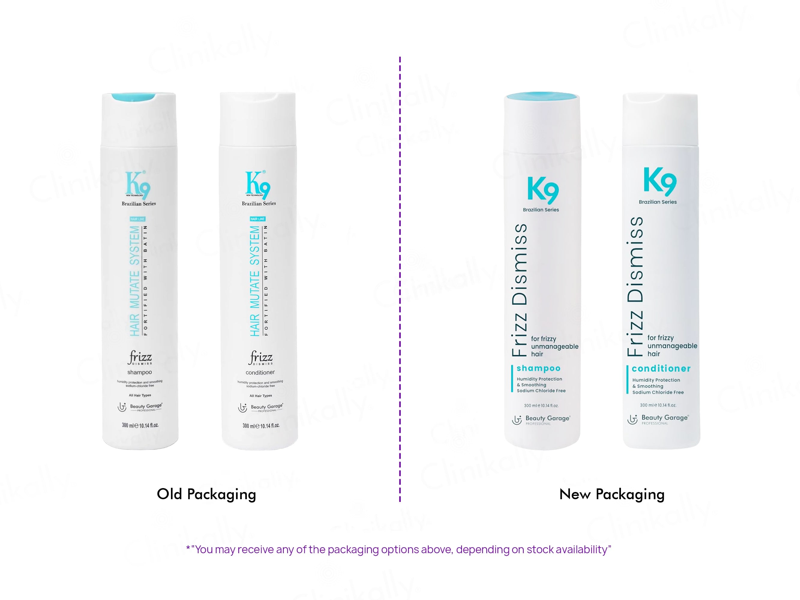 Beauty Garage K9 Frizz Dismiss Shampoo + Conditioner Combo