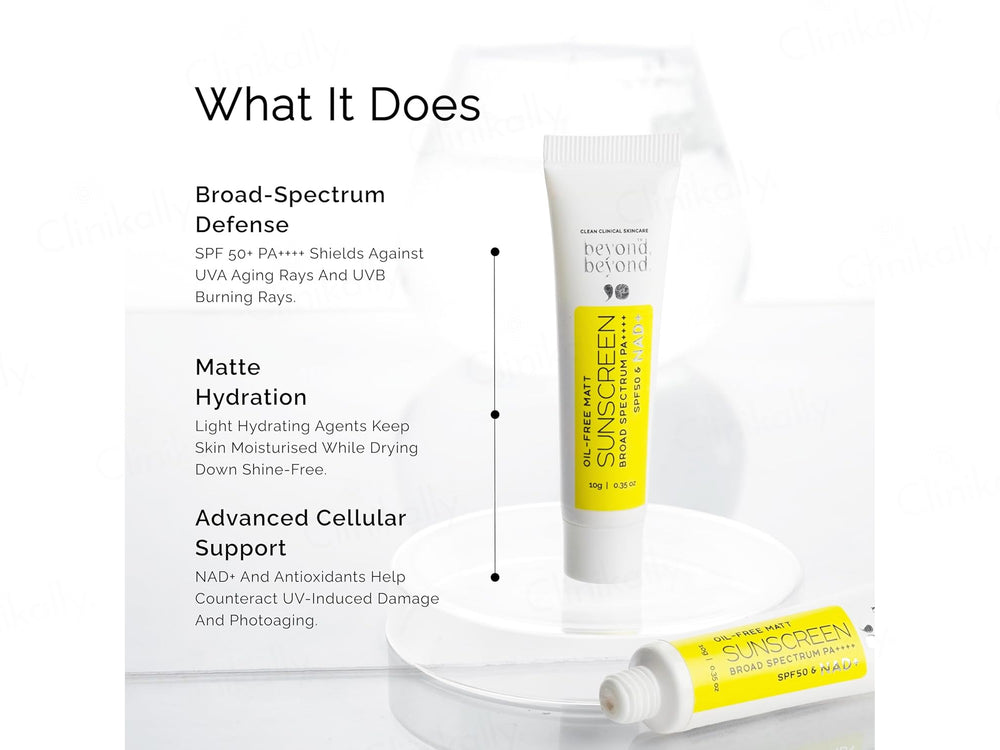 Beyond Beyond NAD+ Oil-Free Matte Sunscreen SPF 50 PA++++